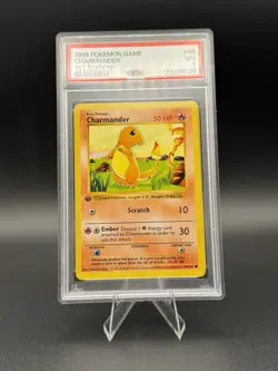 Pokemon TCG 1st Edition Shadowless Charmander 46/102 Near Mint PSA 7 - Image 1