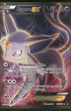Espeon EX (Full Art) #117/122 Pokemon XY - BREAKpoint DMG'D - Image 1