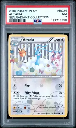 2016 Pokemon Xy Generations Radiant Collection Altaria PSA 7 #RC24 - Image 1