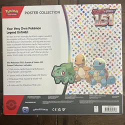 Nintendo Pokemon TCG Scarlet & Violet - 151 Poster Collection Box - 3 Packs 820650853166 - Image 5