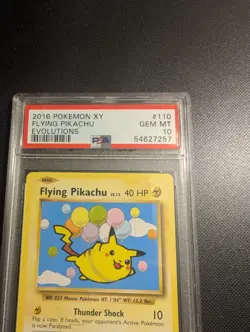 2016 Pokemon XY Evolutions Flying Pikachu 110/108 PSA 10 Secret - Image 2