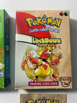 Pokemon Overgrowth & Lockdown Theme Deck EMPTY, Coin, Rulebooks, Damage Counters - Image 3