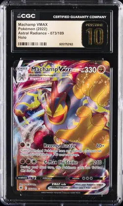 2022 POKEMON ASTRAL RADIANCE HOLO #073 MACHAMP VMAX CGC 10 PRISTINE - Image 1