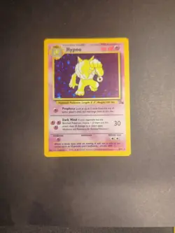 Hypno - 8/62 Fossil Unlimited Holo Rare Pokemon - LP - Image 1