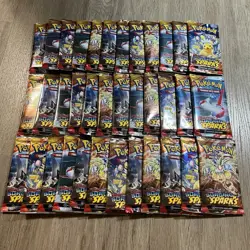 Pokemon Scarlet & Violet Surging Sparks Factory Sealed 36 Booster Pack Lot - Image 3