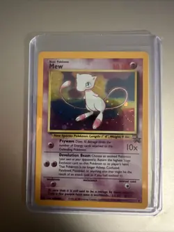 MINT Pokemon Mew #9 Holo Black Star Promo 2000 League Rare - Image 1