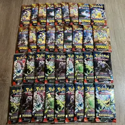 Pokemon 18x Surging Sparks + 18x Twilight Sealed Singles - 36 Booster Pack Lot - Image 1