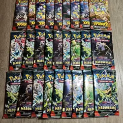 Pokemon 18x Surging Sparks + 18x Twilight Sealed Singles - 36 Booster Pack Lot - Image 4
