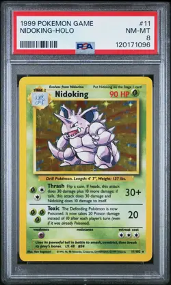 Nidoking-Holo PSA 8 1999 Pokemon Game #11 - Image 1