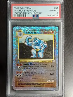 Pokemon Legendary Collection Reverse Holo Machoke #51/110 PSA 8 NM-MT - Image 1