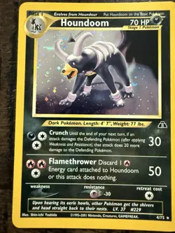 Pokemon TCG - Houndoom Neo Discovery Holo Rare - Image 1