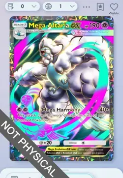 Pokemon TCG POCKET - Mega Altaria Full Art 2⭐, Mega-Rising, English - Image 1