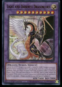 Yugioh! Light and Darkness Dragonlord INFO-EN034 Ultra Rare 1st Ed VLP - Image 1