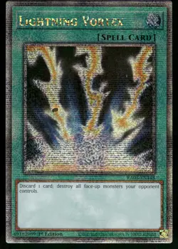 Yugioh! Lightning Vortex (Quarter Century Secret Rare) RA03-EN148 1st Ed - Image 1