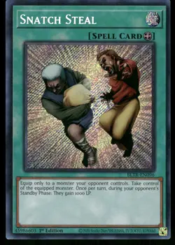 Yugioh! Snatch Steal BLTR-EN096 Secret Rare 1st Ed - Image 1