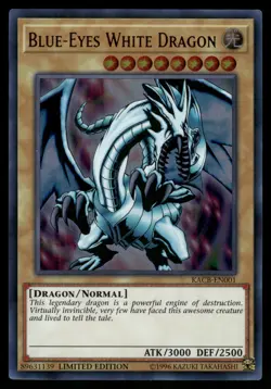Yugioh! Blue-Eyes White Dragon KACB-EN001 Ultra Rare VLP - Image 1