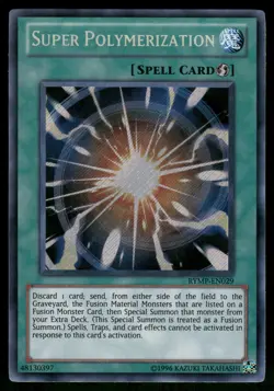 Yugioh! Super Polymerization RYMP-EN029 Secret Rare - Image 1