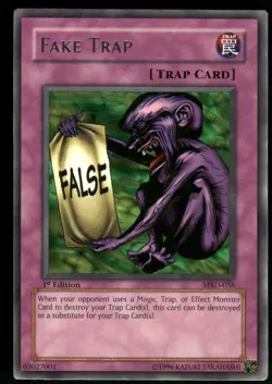 Yugioh! Fake Trap MRD-056 Rare 1ST ED VINTAGE NM - Image 1