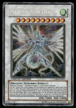 Yugioh! Majestic Star Dragon CT06-EN003 Secret Rare DMG'D - Image 1