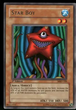 Yugioh! Star Boy MRD-109 Rare VINTAGE 1st ED - Image 1