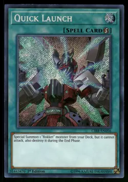 Yugioh! Quick Launch CIBR-EN056 Secret Rare 1st Ed - Image 1