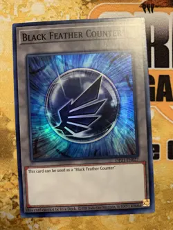 Token: Black Feather Counter OP21-EN027 Super Rare NM Edison Yugioh - Image 1