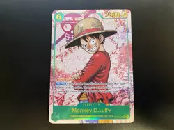 Monkey D Luffy SEC Alt Art OP13-118 Carrying On His Will One Piece TCG NM - Image 1