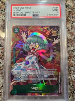 Bandai 2023 One Piece CCG Sugar OP04-024 Alternate Art Foil PSA 9 - Image 1