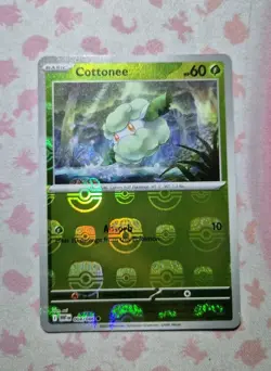 Pokemon Card TCG Cottonee 004/086 Master Ball Reverse Holo - S&V White Flare Set - Image 2