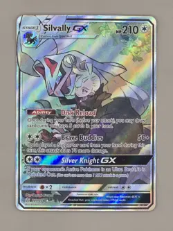 Pokemon TCG Ultra Prism - Silvally GX card 227/236 (Secret Rare Holo) - Image 1