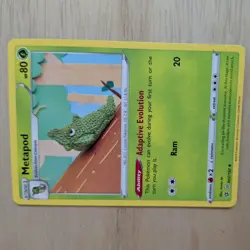 METAPOD 002/192 POKEMON CARD (REBEL CLASH SET) KNITTED CROCHET ASAKO - Image 4