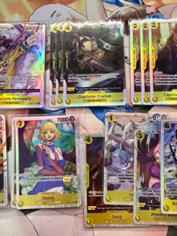 (22) One Piece TCG Yellow SR/ Mixed LOT 22 Foil Cards English Mixed Sets All NM - Image 4