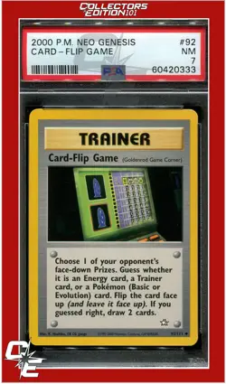 Neo Genesis 92 Card-Flip Game PSA 7 - Image 1