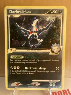 Pokemon Darkrai G Lv. 58 Platinum Rising Rivals Holo Card 3/111 Shiny Rare - Image 1
