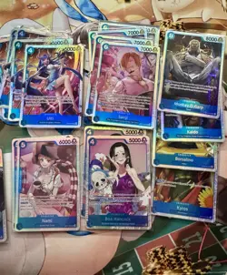 (25) One Piece TCG BLUE SR/ Mixed LOT 25 Foil Cards English Mixed Sets All NM - Image 4