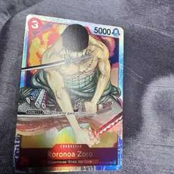 Roronoa Zoro (manga), ST01-013, SR, foil, english, one piece card, eiichiro oda - Image 1