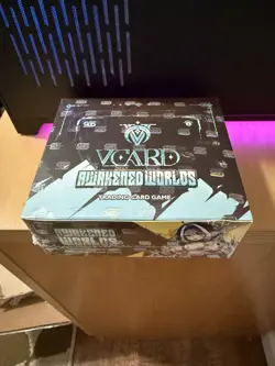 VCard Awakened Worlds Booster Box 1st Trading Card Game TCG CCG Waifu GamerSupps - Image 1
