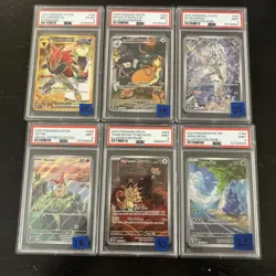 Psa 9 Slab Lot Of 6 Pokemon Cards Graded English - Image 1