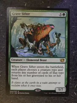 MTG Magic Cards: GRAVE SIFTER RARE # 6H61 - Image 1