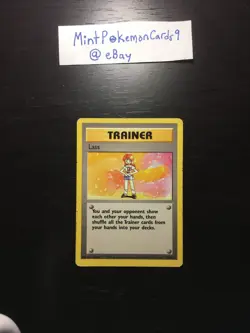 Lass - 75/102 - Non Holo Rare - Base Set Pokemon Card - Played - Image 1