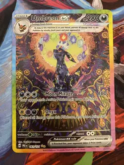 Umbreon EX Prismatic Evolutions Holo Card 161/131 SV NM - Great Condition - Image 3