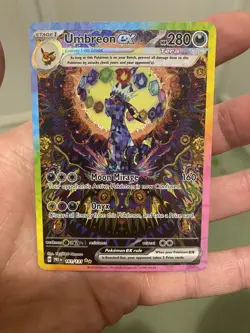 Umbreon EX Prismatic Evolutions Holo Card 161/131 SV NM - Great Condition - Image 5