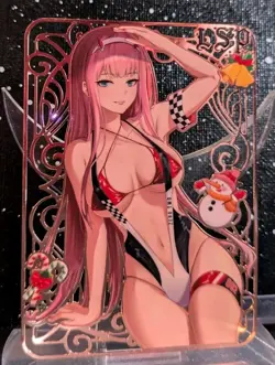 Goddess Story || Zero Two Gold Metal Card || Darling In The Franxx - Image 1