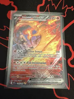 Pokemon TCG Team Rockets Moltres EX Destined Rivals Card SIR 229/182 MINT - Image 2