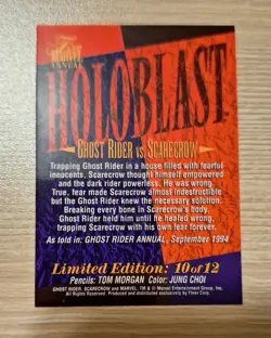'95-Flair-Marvel Annual - Holoblast - Ghost Rider vs Scarecrow - Chase Card #10 - Image 2
