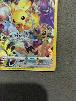 Pokemon Pikachu TCG Full Art Secret Rare Holo Card Crown Zenith 160/159 NM - Image 4