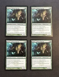 MAGIC THE GATHERING MTG MELIRA SYLVOK OUTCAST 115/175 NEW PHYREXIA LOT OF 4 - Image 2