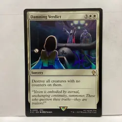 MTG Damning Verdict Magic: The Gathering Commander: Final Fantasy Rare #0239 - Image 1