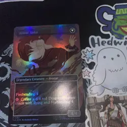 1x The Legend of Roku, Foil Borderless Art, Magic MTG NM - Image 2