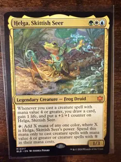 MTG - Bloomburrow - Helga, Skittish Seer Mythic - 217 - NM-Mint! - Image 1